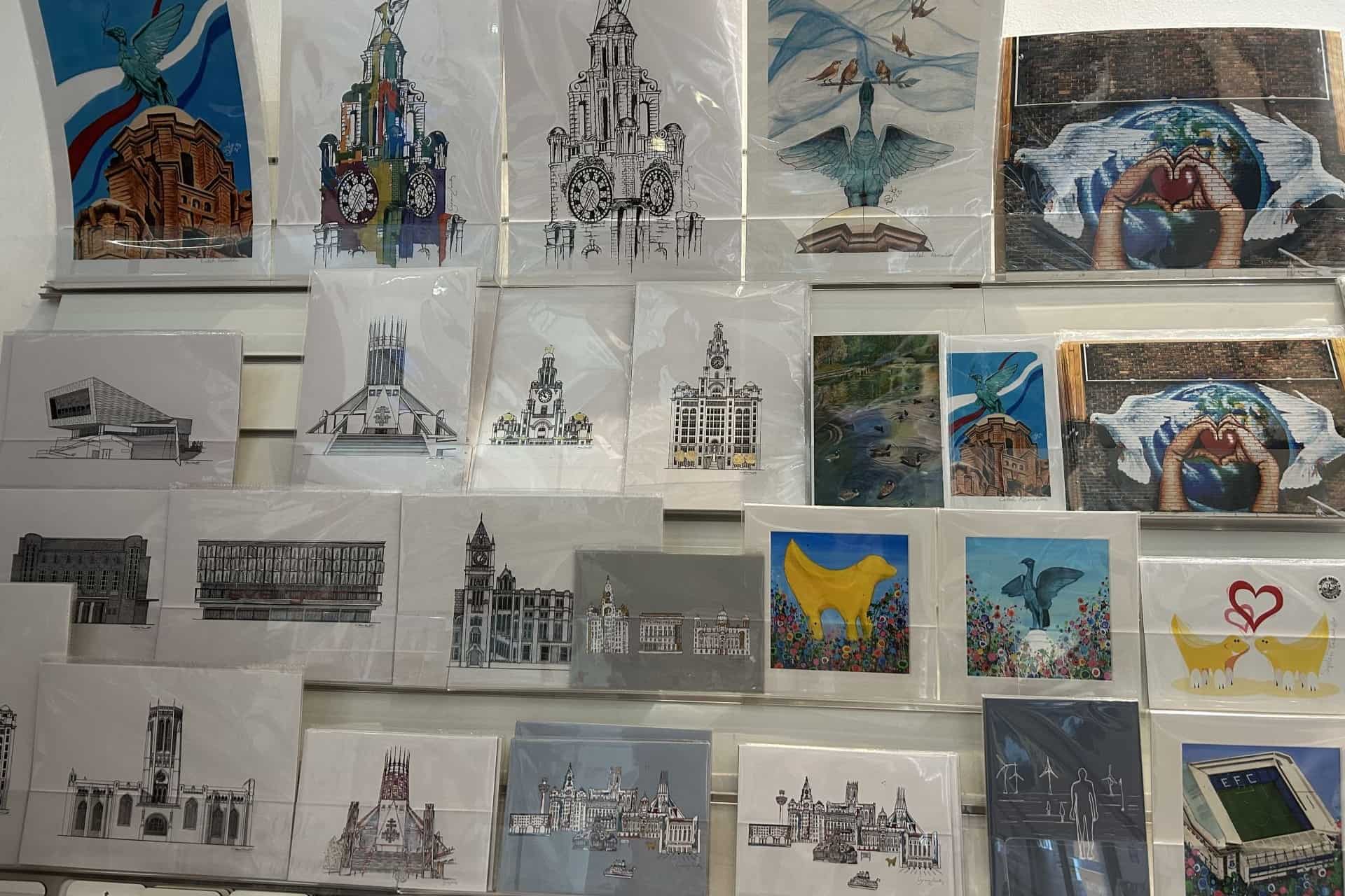 A variety of artwork and prints available to purchase at the VG&M shop