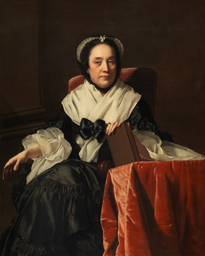 Portrait of Mrs John Ashton, c.1769 by Joseph Wright of Derby (oil on canvas). Collection of the Fitzwilliam Museum, Cambridge. https://creativecommons.org/licenses/by-nc-nd/4.0/  This is Anna's mother, who she strongly resembled, aged 59.