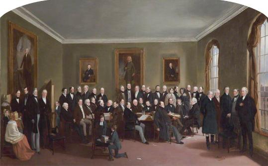 Richard Ansdell: The Boardroom of The Liverpool Blue Coat Hospital, 1840 (oil on canvas). Collection of The Liverpool Blue Coat School