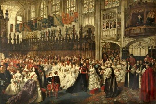 The Marriage of the Prince of Wales, 1863 by an unknown artist after William Powell Frith (oil on canvas, courtesy of the Walker Art Gallery in Liverpool, released under Creative Commons license)