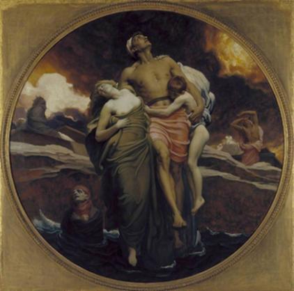 Frederic Leighton: And the Sea Gave Up the Dead Which Were in it, c.1892, (oil on canvas). Photo © Tate