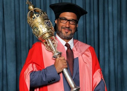 University of Liverpool alumnus and broadcaster, David Olusoga received an Honorary Degree last year.