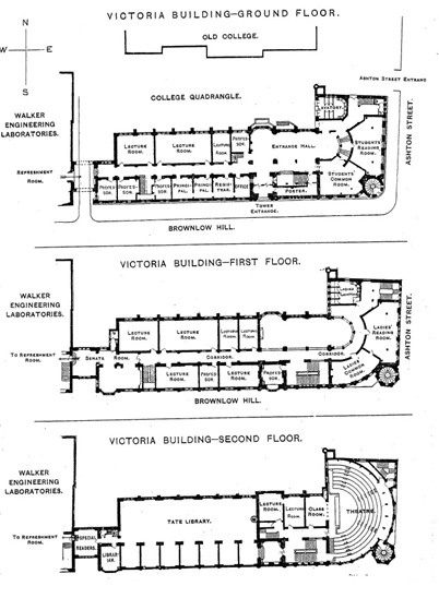 Building plans for the Victoria Building