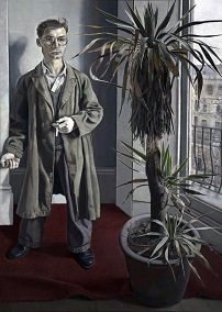 Lucian Freud: Interior at Paddington (1951). 152.4cm x 114.3cm, oil on canvas. © The Lucian Freud Archive. All Rights Reserved 2022. Bridgeman Images. Collection of National Museums Liverpool, Walker Art Gallery