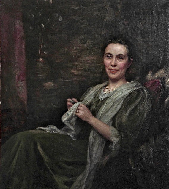 Robert Duddingstone Herdman: Portrait of Jane Herdman, 1910 (oil on canvas)