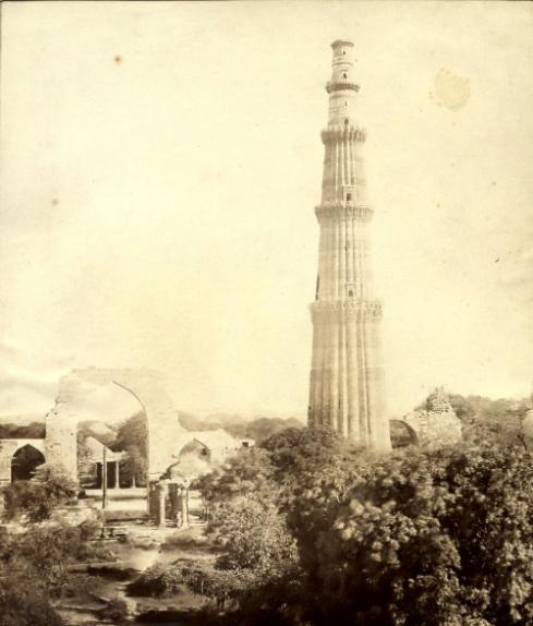 Qutb Minar minaret from within the Qutb Minar Complex, Delhi.
