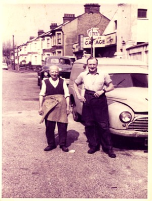 Photograph of Ashley George Old (right) 1950's Courtesy of the Bartholomew Family