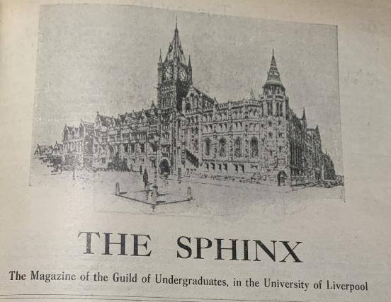 The student Sphinx Magazine, 1 July 1926, University of Liverpool Special Collections & Archives.