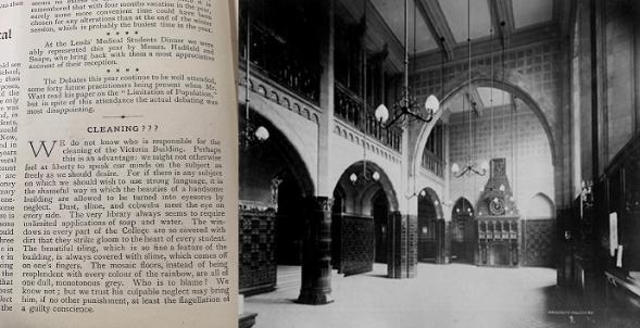 Extract from Sphinx Magazine and photograph of the entrance hall circa 1892