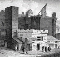 Depiction of the tower, water street Liverpool during the 1790's