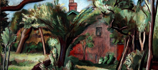 Bernard Meninsky: Cookham Dean, Berkshire c.1930 (oil on canvas). Collection of the Victoria Gallery & Museum