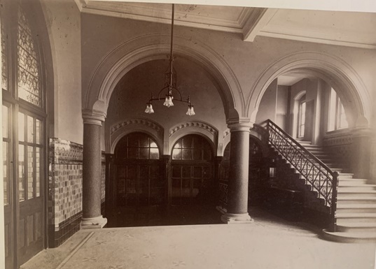 Interior of The Walker Engineering Laboratories circa 1889.