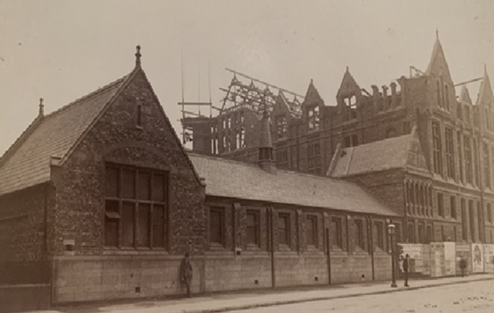 The Walker Engineering Laboratory construction circa 1888.