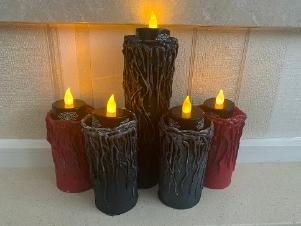 Create Creepy Candles for your home using cardboard tubes and a glue gun