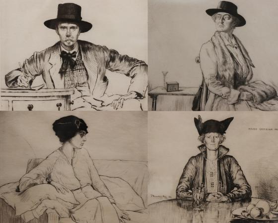 Selection of Portraits, 1915 - 16 By James Hamilton Hay (1874 – 1916) 