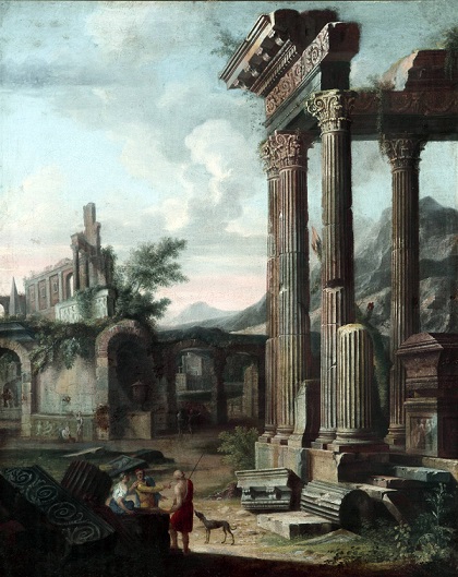 Classical Ruins 1 (a pair) c.1750 Follower of Giovanni Paola Panini (1691 - 1765) 