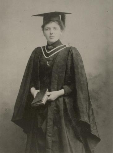 Elizabeth Beckett (photograph from her Graduation in 1888)