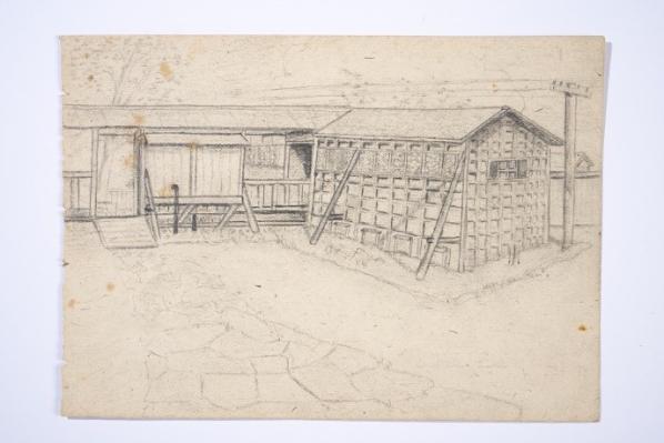 Benjo huts, Zentsuji Officers’ POW Camp, Japan, 1943