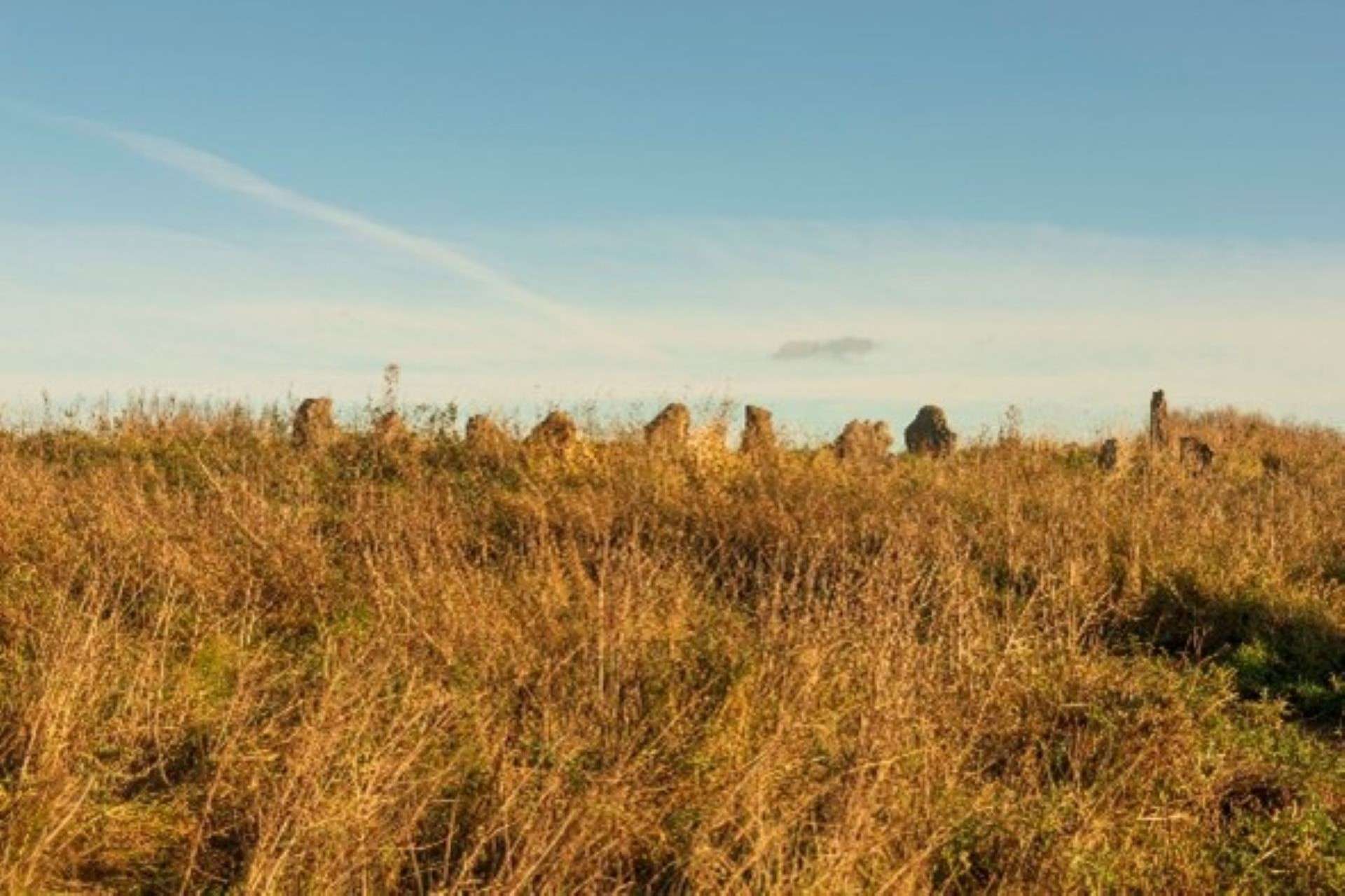 A photograph of Modern Stone Circle in Preston features in Sacred Spaces