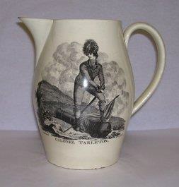 Colonel Banastre Tarleton jug, c.1780