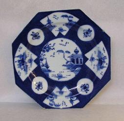 Bow porcelain plate, c.1760