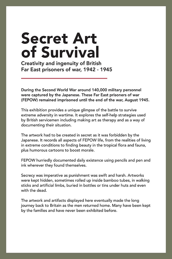 Secret Art of Survival Exhibition Intro Panel