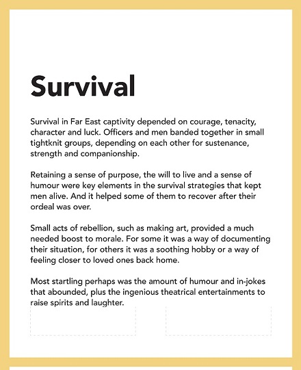 Secret Art of Survival - Survival Exhibition Panel