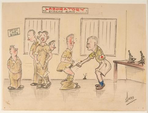 VD Clinic, Changi POW Camp, April 1942