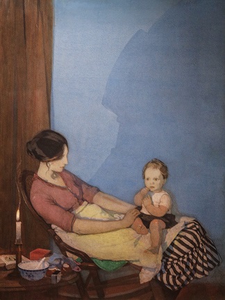 Mother and Child, c.1930 By Dorothy Webster Hawksley (1884 – 1970) 
