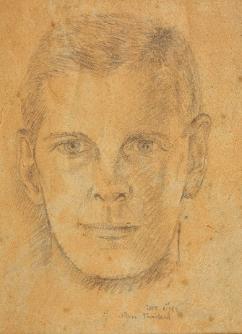 Portrait of Gunner Anckorn, Ubon POW camp, Thailand, September 1945