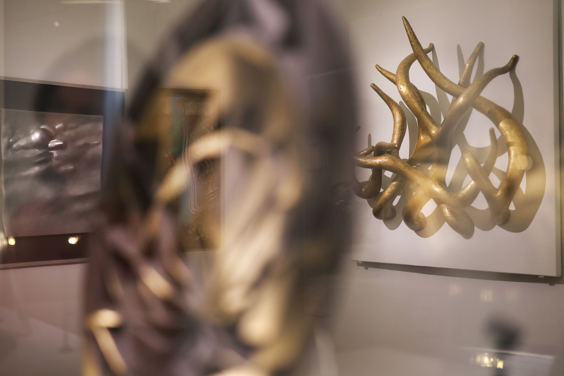 Artwork on display in the Sculpture gallery