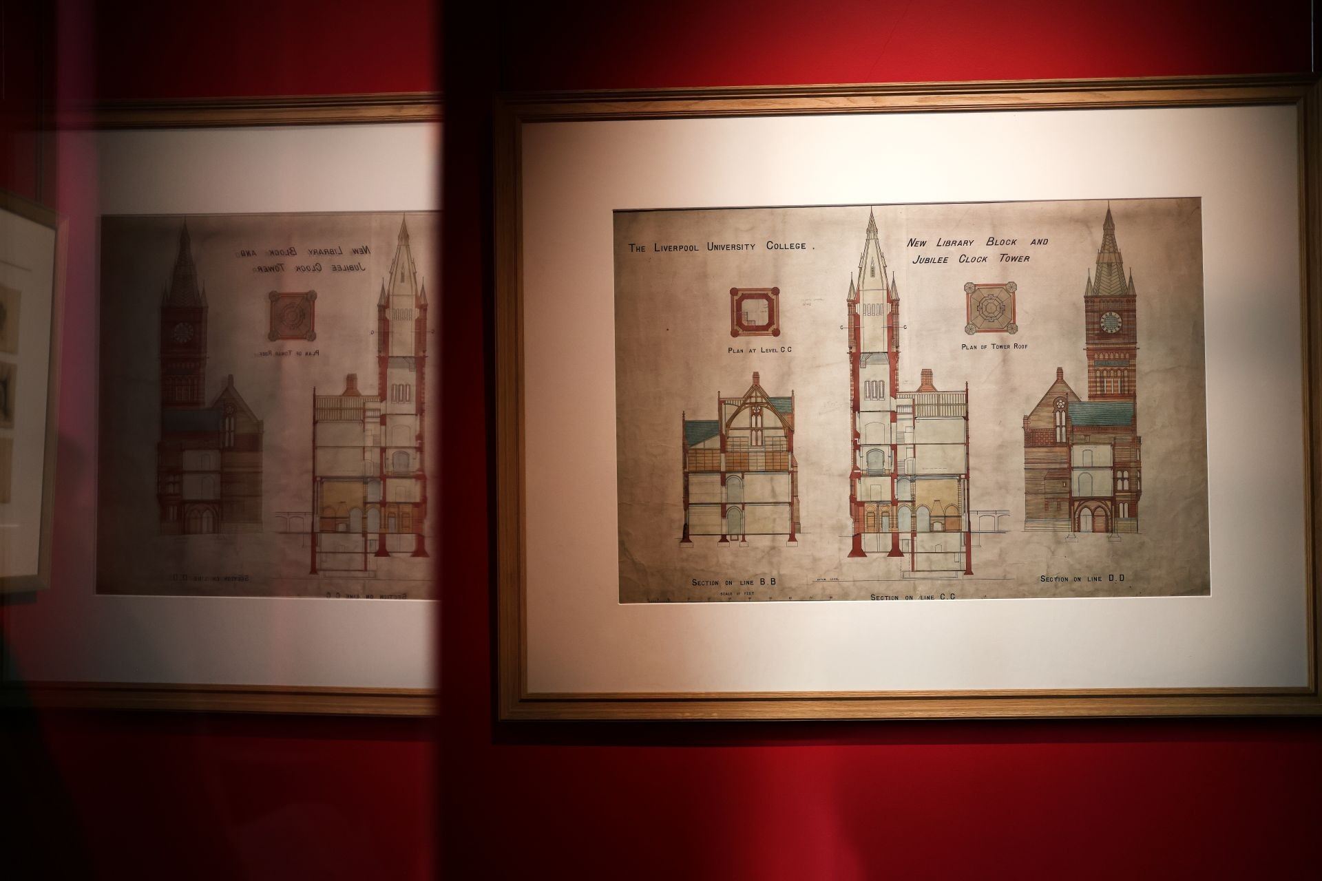 Architectural plans in the More than Bricks and Mortar gallery