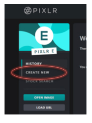 Select 'Create New'