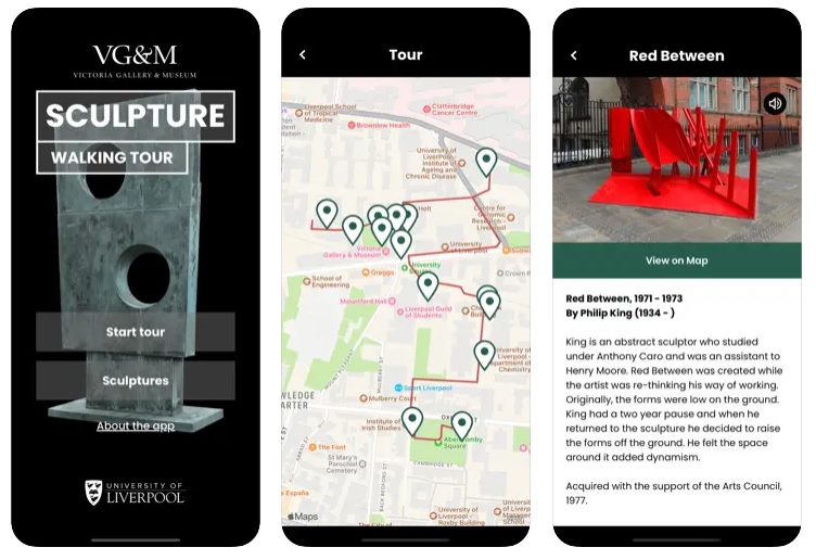 Sculpture Walking Tour app preview