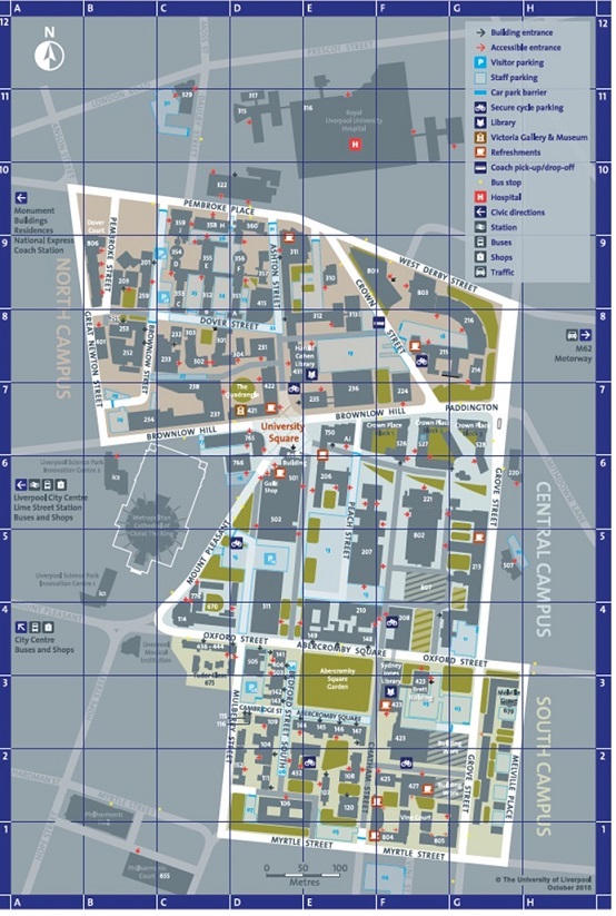 University of Liverpool Campus Map