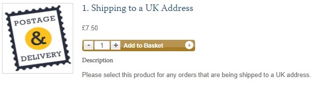 Shipping UK example