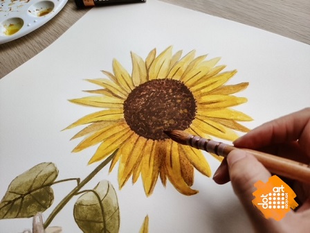 Botanical Painting Dot Art